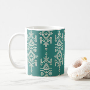 Caneca De Café Padrão Folclórico de Impressão Jamdani