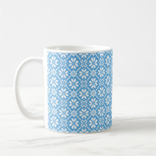 Caneca De Café Padrão folclórico tradicional ucraniano vushuvanka