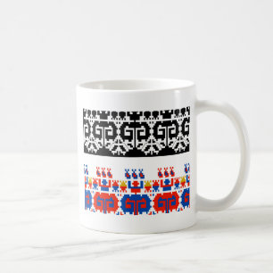 Caneca De Café Padrão foliar búlgaro