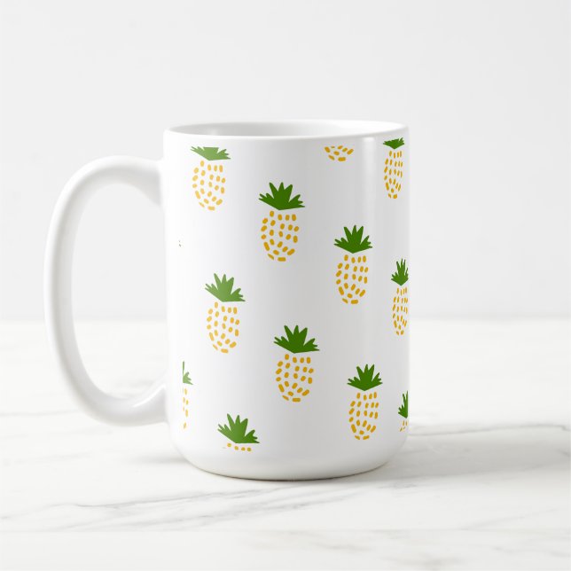 Caneca De Café padrão Fruta de ananás (Esquerda)