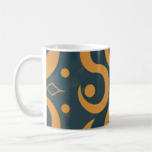 Caneca De Café Padrão geométrico