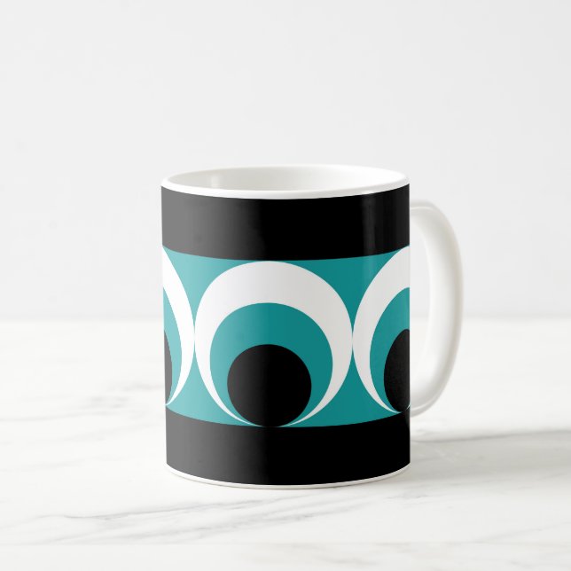 Caneca De Café Padrão geométrico (Frente Esquerda)