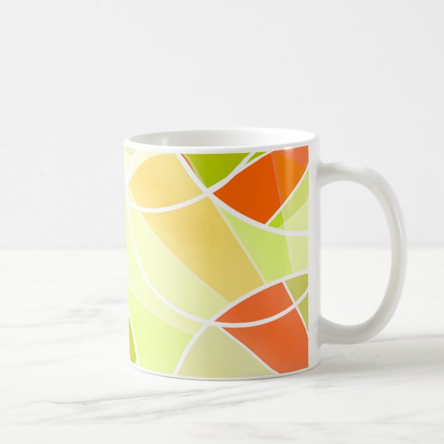 Caneca De Café Padrão geométrico abstrato (Direita)