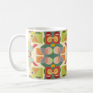 Caneca De Café Padrão geométrico abstrato artístico sem costur