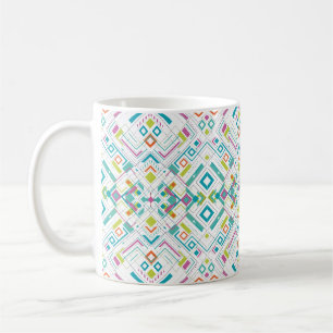 Caneca De Café Padrão geométrico asteca