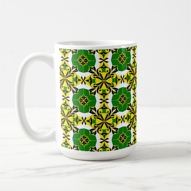 Caneca De Café Padrão Geométrico de abstrato (Esquerda)
