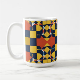 Caneca De Café Padrão Geométrico de abstrato com Setas