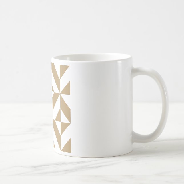Caneca De Café Padrão Geométrico Quente de Deco Cubo (Direita)