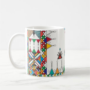 Caneca De Café Padrão geométrico repetitivo decorativo inspirado