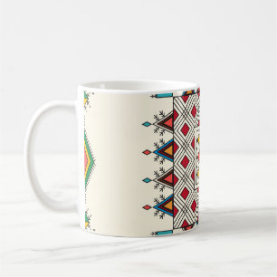 Caneca De Café Padrão geométrico repetitivo decorativo inspirado
