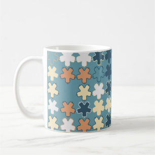 Caneca De Café Padrão geométrico sem costura abstrato de sha colo