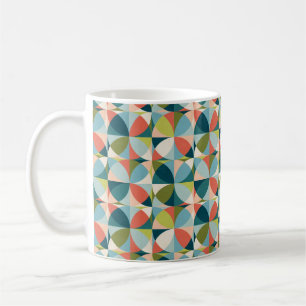 Caneca De Café Padrão geométrico sem costura abstrato no sécul