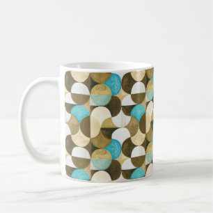 Caneca De Café Padrão geométrico sem costura, colofal em água