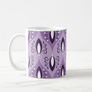 Caneca De Café Padrão geométrico sem costura com espirais