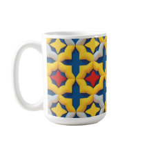 Padrão Geométrico Vibrante com Cores Intensas