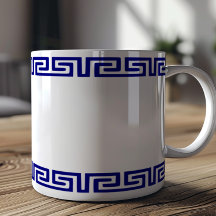 Padrão grego minimalista personalizável VI