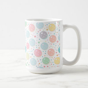 Caneca De Café Padrão Imperfeito de Pontos Pastel