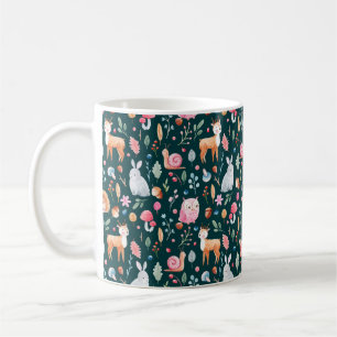 Caneca De Café Padrão infantil na técnica de aquarela. fada