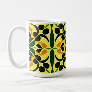 Caneca De Café Padrão Inverso Colorido do Abstrato