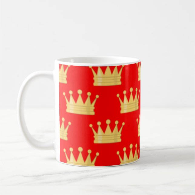 Caneca De Café Padrão Invisível da Coroa (Esquerda)