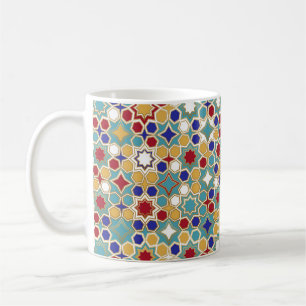 Caneca De Café Padrão Invisível do Mosaico Islâmico