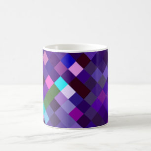 Caneca De Café Padrão ixelado - Roxo