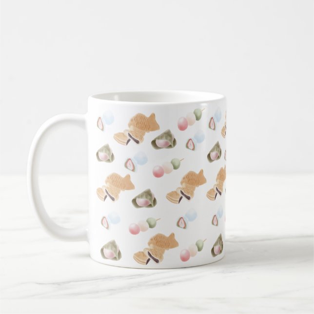 Caneca De Café Padrão Japonês Wagashi (Esquerda)