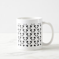 Padrão Kawaii Panda Em Preto E Branco