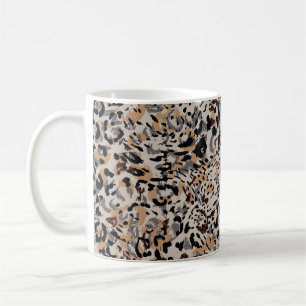 Caneca De Café Padrão-leopardo, padrão-onça, pele de animais