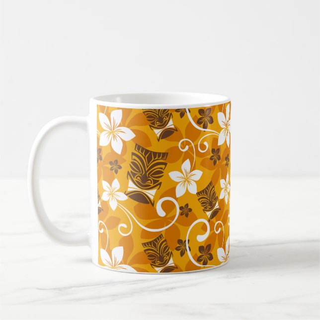 CANECA DE CAFÉ PADRÃO LUAU TIKI (LARANJA) (Esquerda)