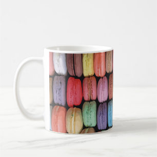 Caneca De Café Padrão Macaron Francês Colorido