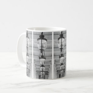 Caneca De Café Padrão Mental Monocromático