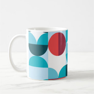 Caneca De Café Padrão minimalista da década de 70 retrô