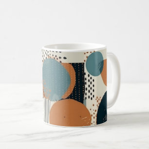 Caneca De Café Padrão mínimo sem costura Abstrato - Geométrico (1