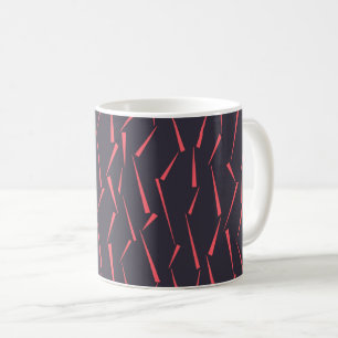 Caneca De Café Padrão moderno abstrato de triângulo geométrico lú