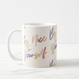 Caneca De Café Padrão Motivacional Colorido
