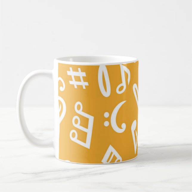 Caneca De Café Padrão musical (Esquerda)