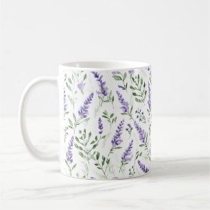 Caneca De Café Padrão Natural da lavanda