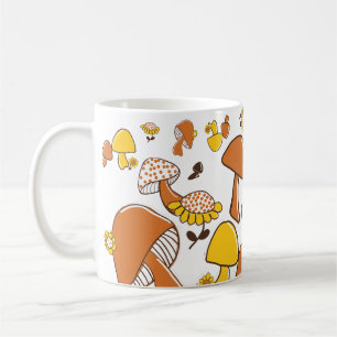 Caneca De Café Padrão Nostalgic Mushroom
