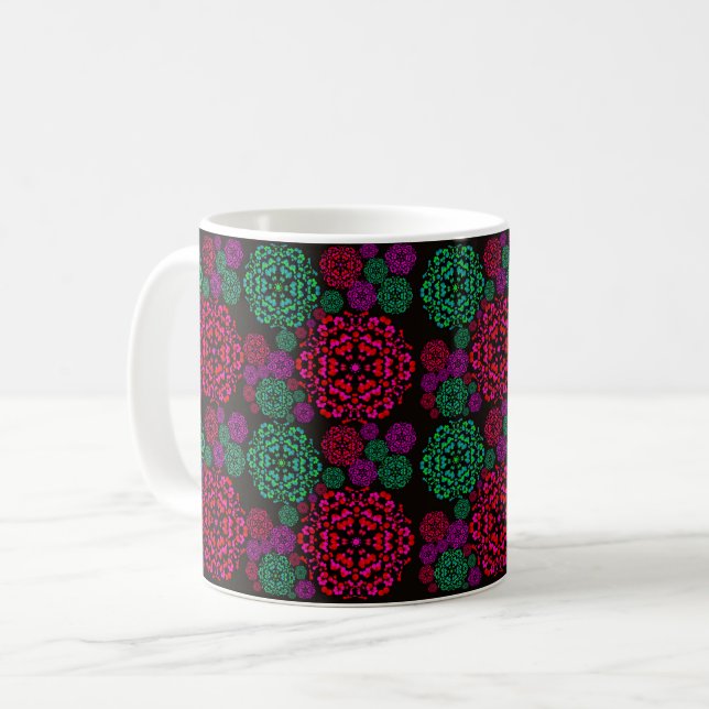 Caneca De Café Padrão ornamental (Frente Esquerda)