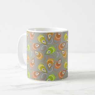 Caneca De Café padrão Paisley.