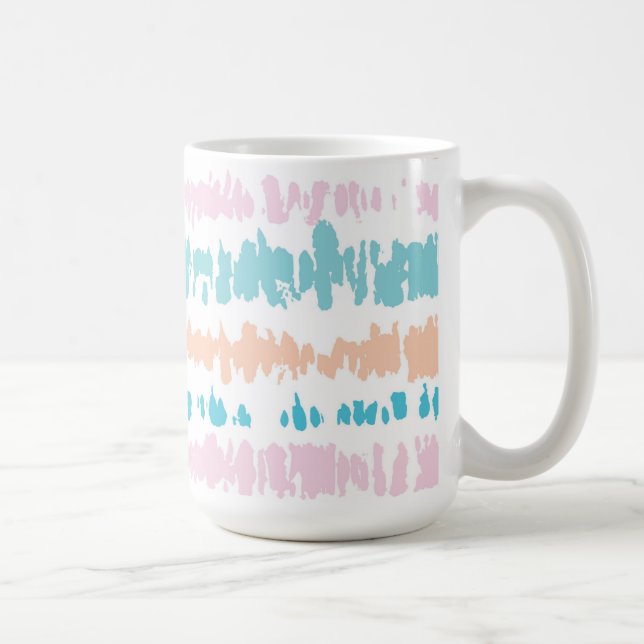 Caneca De Café Padrão Pastel Batik (Direita)