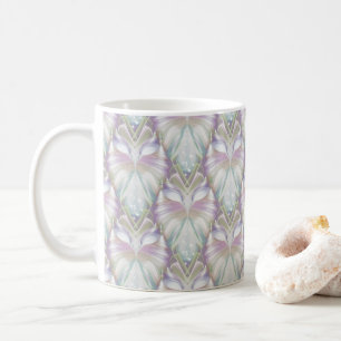 Caneca De Café Padrão Pastel Purple Oracle Owl