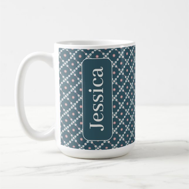 Caneca De Café Padrão Pearl Squares (Esquerda)
