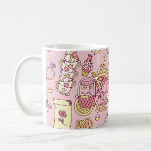Caneca De Café Padrão perfeito de abstrato de colheita. Pequeno P