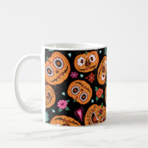 Caneca De Café padrão perfeito de colheita para o Halloween. Ab