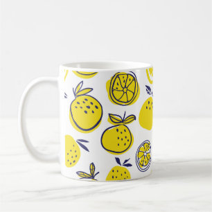 Caneca De Café Padrão perfeito de frutas de laranjas