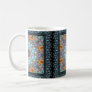 Caneca De Café Padrão perfeito de mandala étnica tribal