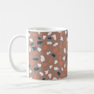 Caneca De Café Padrão perfeito para pisos Terrazzo. Pedra de colh