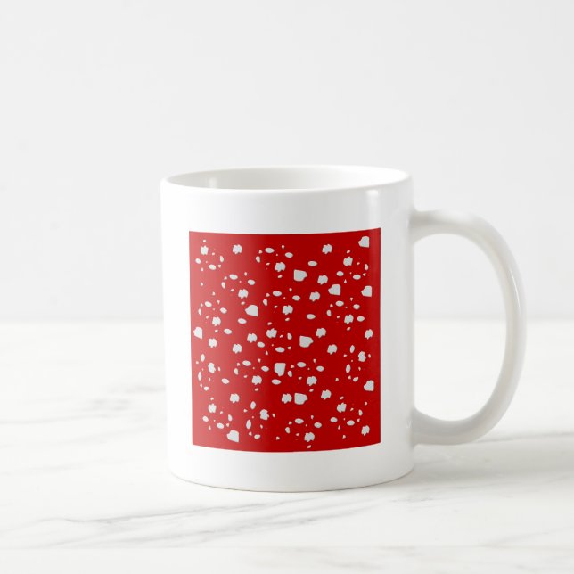 Caneca De Café padrão ponto com toadstool vermelha (Direita)